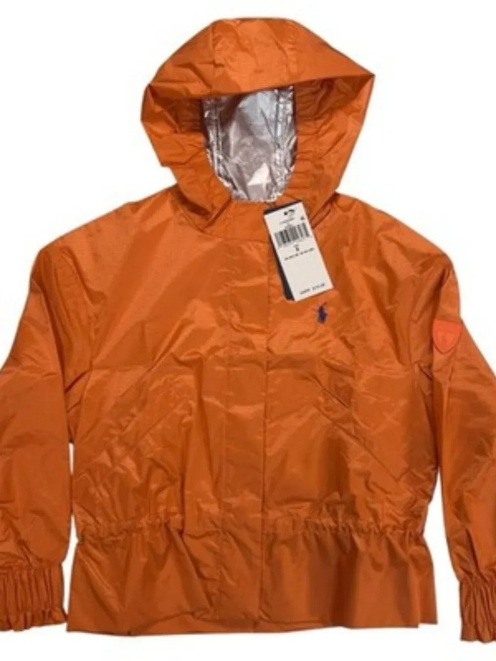 Polo Ralph Lauren Girls Size 5 Water Repellent Rip Stop Windbreaker NEW $125